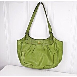 Vintage Etienne Aigner Purse Shoulder Bag Green Leather 1970's 1980's